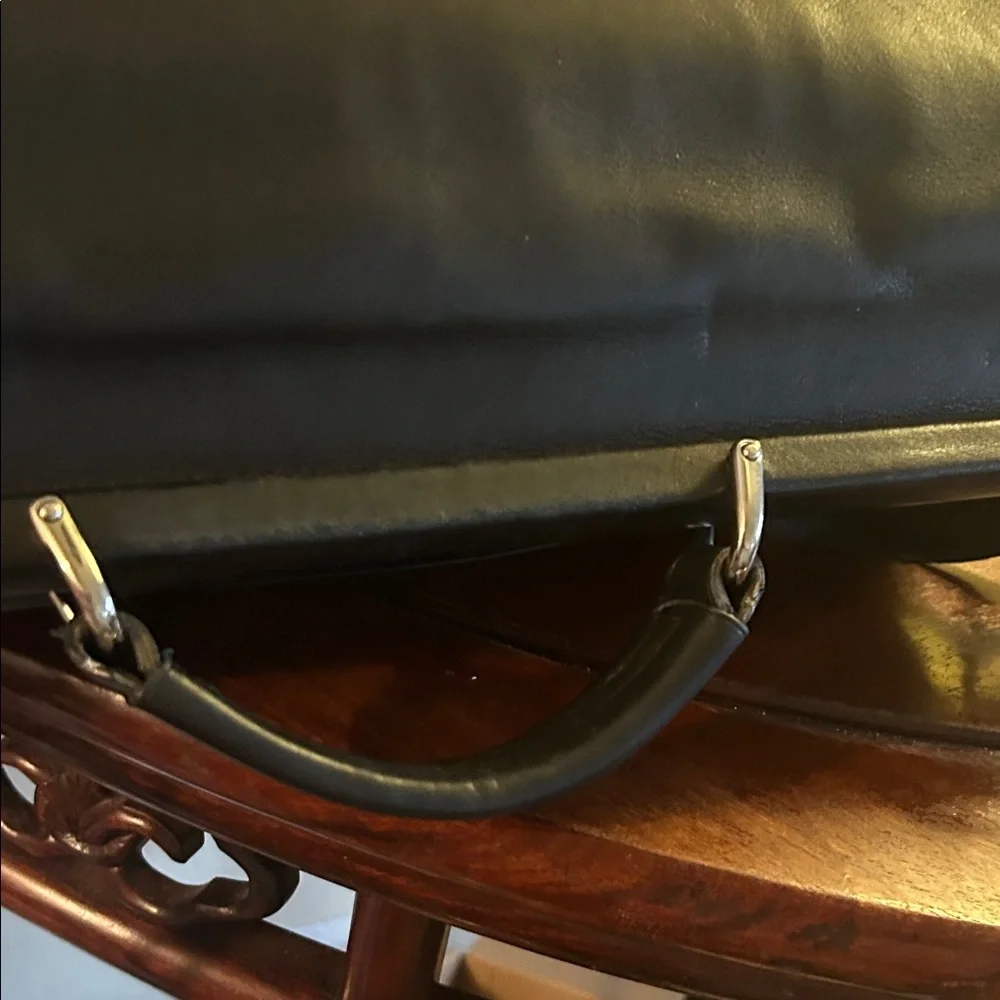 Coach Black Leather Briefcase